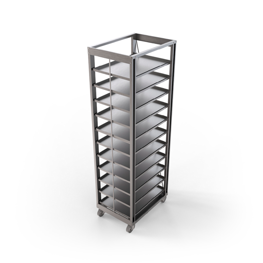 Carro Cantoneira com 11 Bandejas Inox - ATCD