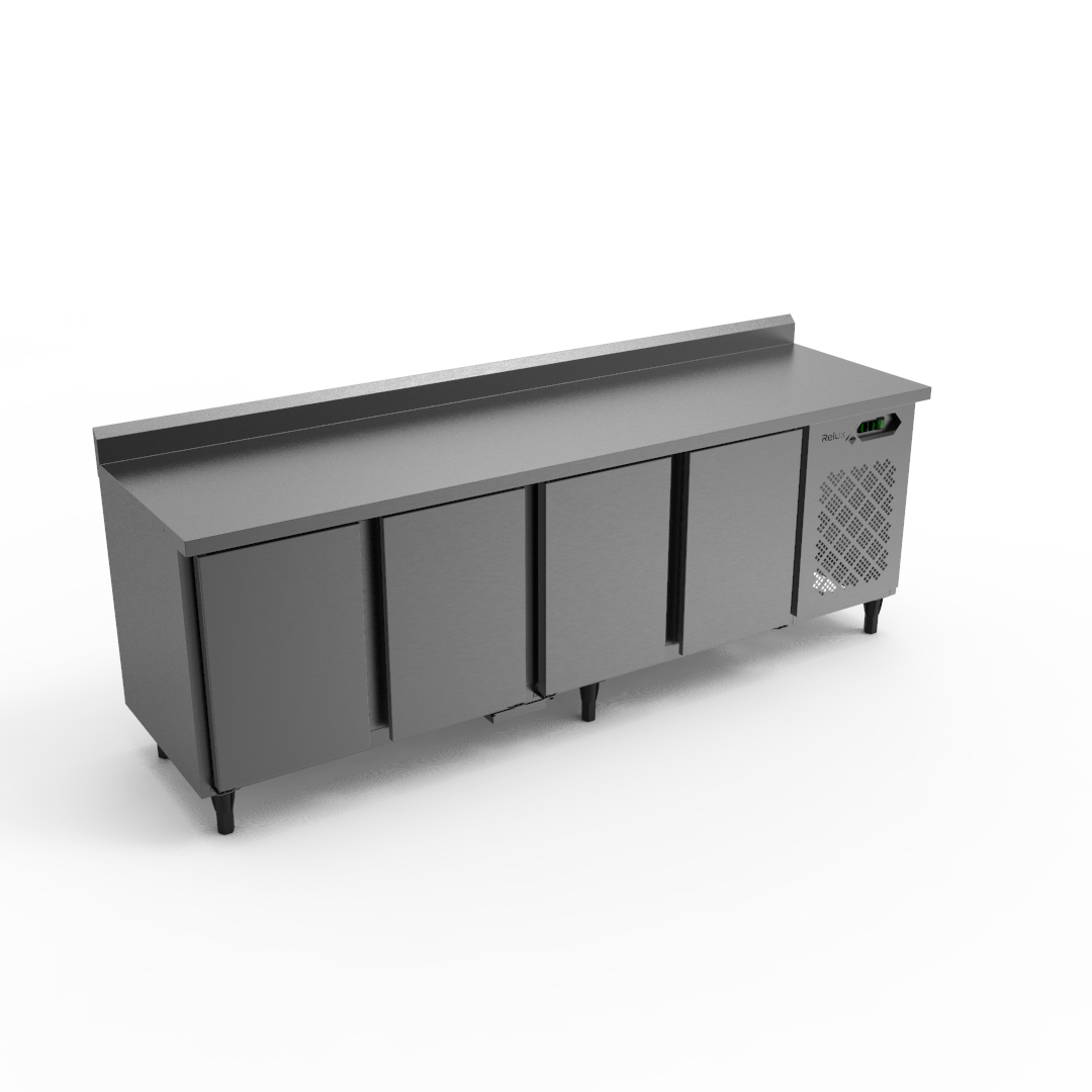 Refrigerador Horizontal 4 Portas com Tampo Liso